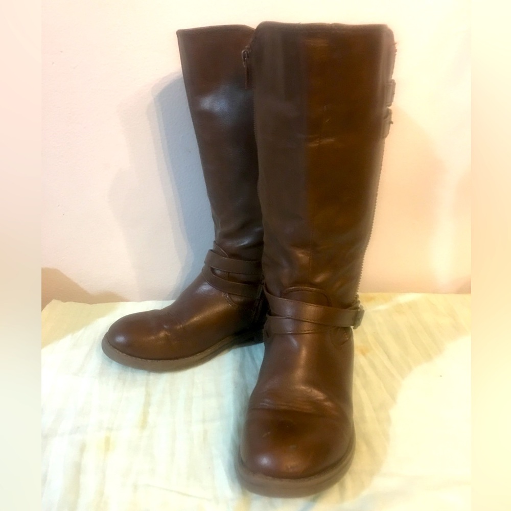 Dream Pairs Girls Knee High Riding Boots; with side buckles